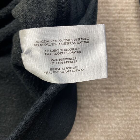 Orvis Sweater Black Modal Polyester Spandex Long Sleeve Crew Neck Women’s Medium - Picture 4 of 9